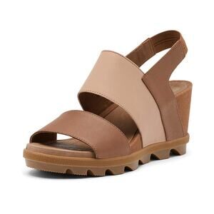 Sorel Women's Joanie II Slingback Tan Wedge Sandal Size 6.5
